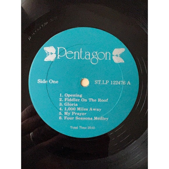 Pentagon Self Titled / 4 Sides Of Pentagon LP VG+ - Picture 5 of 11